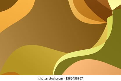 Light Green, Yellow vector blurry arched background. Glitter abstract illustration with wry lines. The elegant pattern can be used as part of a brand book.