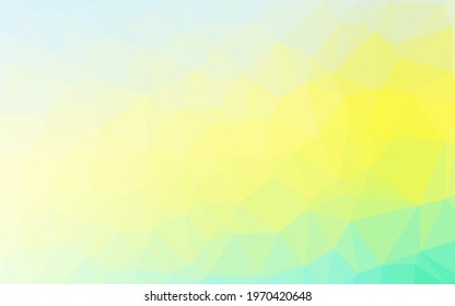 Light Green, Yellow vector blurry triangle template. Brand new colorful illustration in with gradient. Brand new style for your business design.