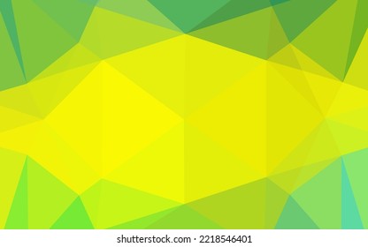 Light Green, Yellow vector blurry hexagon texture. Colorful illustration in abstract style with gradient. The polygonal design can be used for your web site.