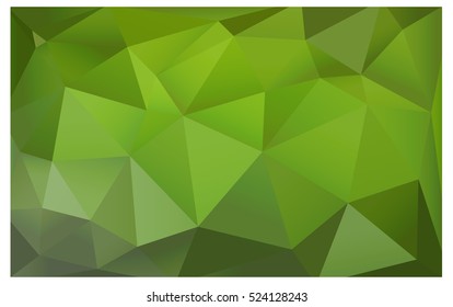 Light Green Yellow vector blurry triangle background design. Geometric background in Origami style with gradient. 