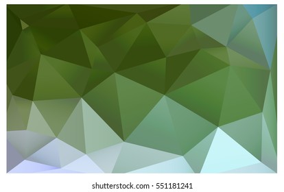 Light Green Yellow vector blurry triangle background design. Geometric background in Origami style with gradient. 