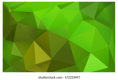 Light Green, Yellow vector blurry triangle background design. Geometric background in Origami style with gradient. 