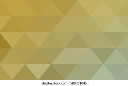 Light Green, Yellow vector blurry triangle background design. Geometric background in Origami style with gradient. 