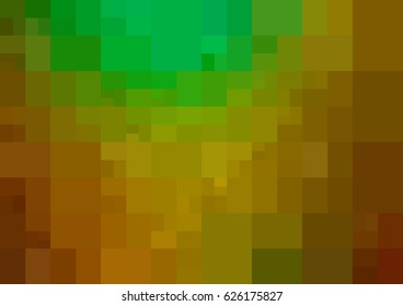 Light Green, Yellow vector blurry rectangle background design. Geometric background in Origami style with gradient. 