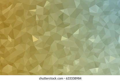 Light Green, Yellow vector blurry triangle background design. Geometric background in Origami style with gradient. 
