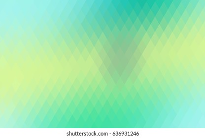 Light Green, Yellow vector blurry rectangular background. Geometric background in square style with gradient. The pattern can be used for brand-new background.