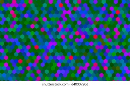 Light Green, Yellow vector blurry hexagon background design. Geometric background in Origami style with gradient. 