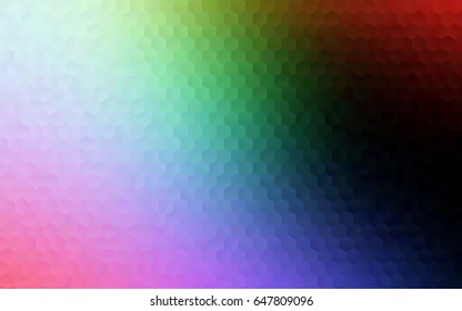 Light Green, Yellow vector blurry hexagon background design. Geometric background in Origami style with gradient. 