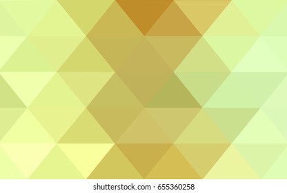 Light Green, Yellow vector blurry triangle background design. Geometric background in Origami style with gradient. 