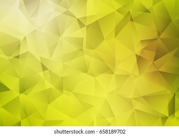 Light Green, Yellow vector blurry triangle background. An elegant bright illustration with gradient. A completely new template for your business design.