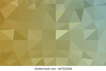 Light Green, Yellow vector blurry triangle background design. Geometric background in Origami style with gradient. 