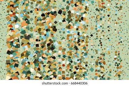 Light Green, Yellow vector blurry rectangular background. Geometric background in square style with gradient. The pattern can be used for brand-new background.