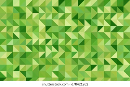 Light Green, Yellow vector blurry triangle pattern. A completely new color illustration in a vague style. The completely new template can be used for your brand book.