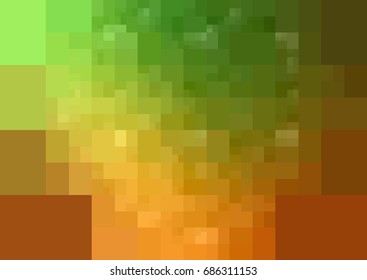 Light Green, Yellow vector blurry rectangle background design. Geometric background in Origami style with gradient. 