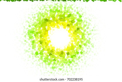 Light Green, Yellow vector blurry rectangular background. Geometric background in square style with gradient. The pattern can be used for brand-new background.