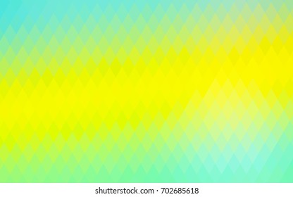 Light Green, Yellow vector blurry rectangular background. Geometric background in square style with gradient. The pattern can be used for brand-new background.