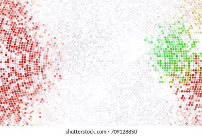 Light Green, Yellow vector blurry rectangular background. Geometric background in square style with gradient. The pattern can be used for brand-new background.