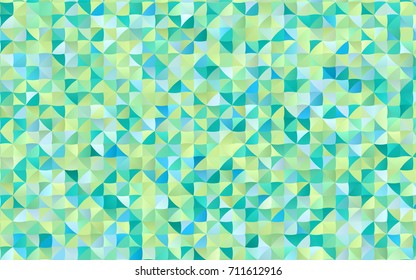 Light Green, Yellow vector blurry triangle background. Creative illustration in halftone style with gradient. Triangular pattern for your business design.