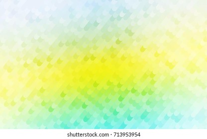 Light Green, Yellow vector blurry arched template. A vague circumflex abstract illustration with gradient. The best curved design for your business.