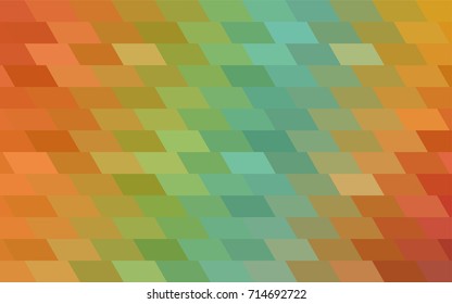 Light Green, Yellow vector blurry rectangular background. Geometric background in square style with gradient. The pattern can be used for brand-new background.