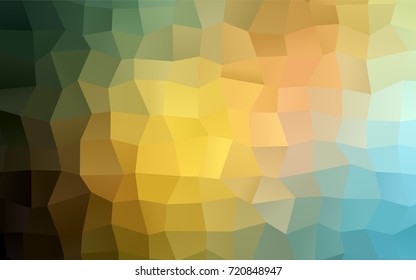 Light Green, Yellow vector blurry rectangular background. Geometric background in square style with gradient. The pattern can be used for brand-new background.