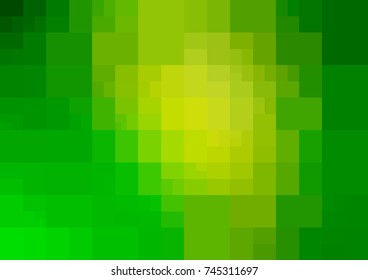 Light Green, Yellow vector blurry rectangle background design. Geometric background in Origami style with gradient. 