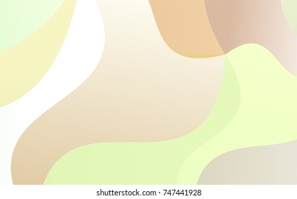 Light Green, Yellow vector blurry arched pattern. Geometric illustration in Origami style with gradient.  Brand-new style for your business design.