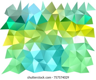 Light Green, Yellow vector blurry triangle pattern. A sample with polygonal shapes. A new texture for your design.