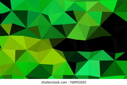 Light Green, Yellow vector blurry triangle template. An elegant bright illustration with gradient. The completely new template can be used for your brand book.