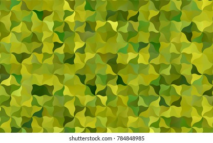 Light Green, Yellow vector blurry arched template. Shining illustration, which consist of blurred lines. The template can be used as a background for cell phones.