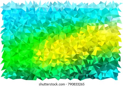 Light Green, Yellow vector blurry triangle background. An elegant bright illustration with gradient. Brand-new design for your business.