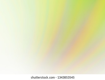 Light Green, Yellow vector bokeh pattern. Colorful abstract illustration with gradient. The best blurred design for your business.