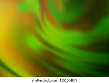 Light Green, Yellow vector bokeh template. Glitter abstract illustration with an elegant design. Brand new style for your business design.