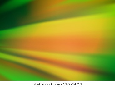 Light Green, Yellow vector bokeh template. Colorful abstract illustration with gradient. A new texture for your design.
