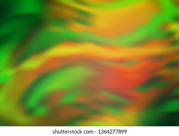 Light Green, Yellow vector bokeh and colorful pattern. Colorful illustration in abstract style with gradient. A completely new design for your business.