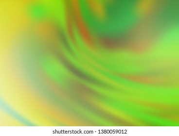 Light Green, Yellow vector bokeh pattern. Colorful abstract illustration with gradient. A new texture for your design.