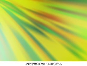 Light Green, Yellow vector bokeh and colorful pattern. Colorful illustration in abstract style with gradient. Brand new design for your business.