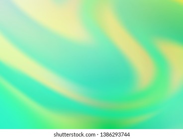 Light Green, Yellow vector bokeh pattern. A vague abstract illustration with gradient. A new texture for your design.