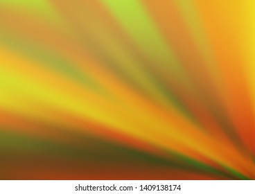 Light Green, Yellow vector bokeh template. Colorful abstract illustration with gradient. A new texture for your design.
