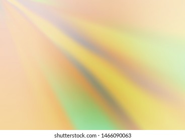 Light Green, Yellow vector bokeh pattern. Modern geometrical abstract illustration with gradient. The template can be used for your brand book.