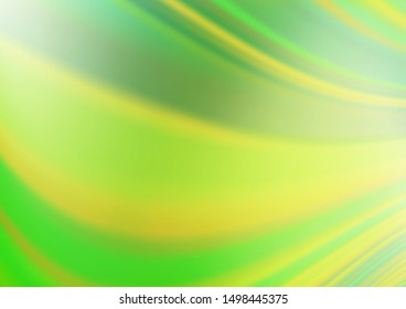 Light Green, Yellow vector bokeh and colorful pattern. Modern geometrical abstract illustration with gradient. The template can be used for your brand book.