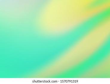Light Green, Yellow vector bokeh and colorful pattern. A vague abstract illustration with gradient. The background for your creative designs.