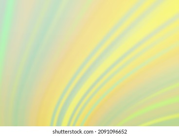 Light Green, Yellow vector bokeh template. Glitter abstract illustration with an elegant design. The template can be used for your brand book.