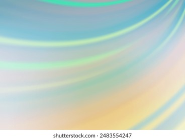 Light Green, Yellow vector bokeh template. Modern geometrical abstract illustration with gradient. The template can be used for your brand book.