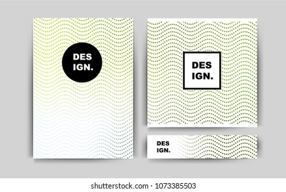 Light Green, Yellow vector brochure for ui, ux design. Blurred decorative design in abstract style with textbox. Beautiful design for cover of notepads.