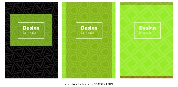Light Green, Yellow vector brochure for ui, ux design. Beautiful colorful sample in abstract style. Design for cover of books, notepads.