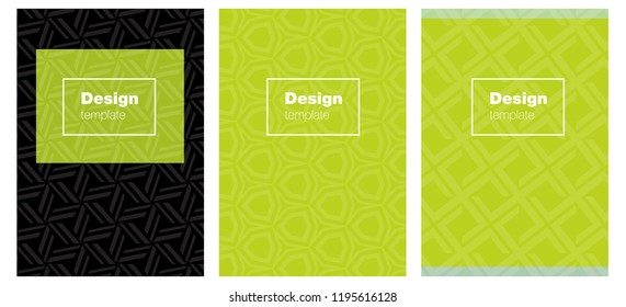 Light Green, Yellow vector brochure for ui, ux design. Web interface on abstract background with colorful gradient. Template for magazines, jurnals.
