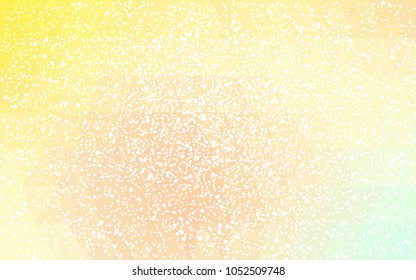 Light Green, Yellow vector christmas polygon background. Low poly Illustration consisting of triangles with snowflakes. Texture background of New Year celebration.
