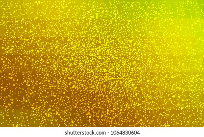 Light Green, Yellow vector christmas postcard low polygon background. Illustration consisting of triangles. Abstract triangular polygonal origami or crystal design of New Year celebration.