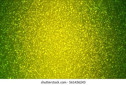 Light Green Yellow vector christmas postcard low polygon background. Illustration consisting of triangles. Abstract triangular polygonal origami or crystal design of New Year celebration.